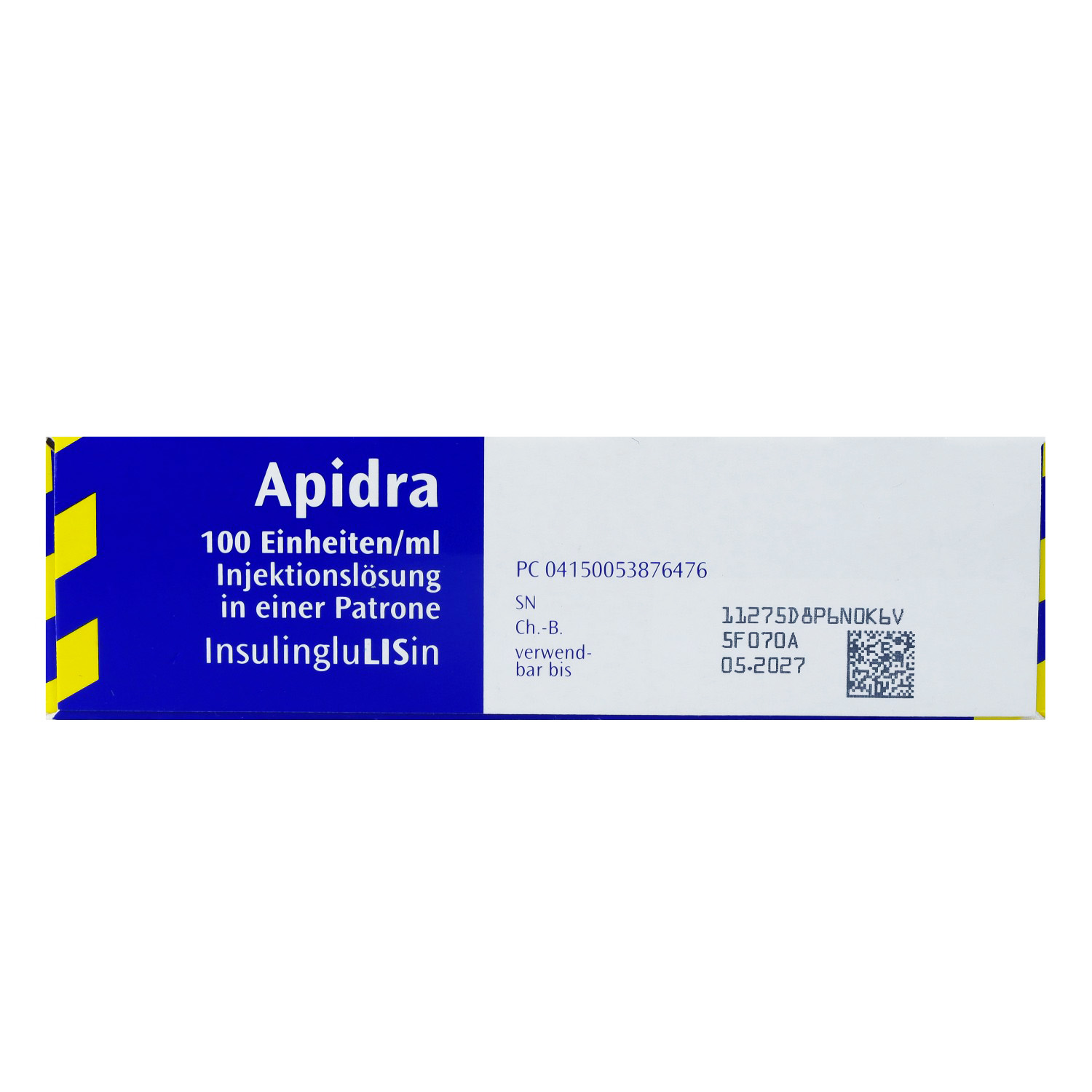 APIDRA 100 E/ml Inj.-Lsg.i.e.Patrone