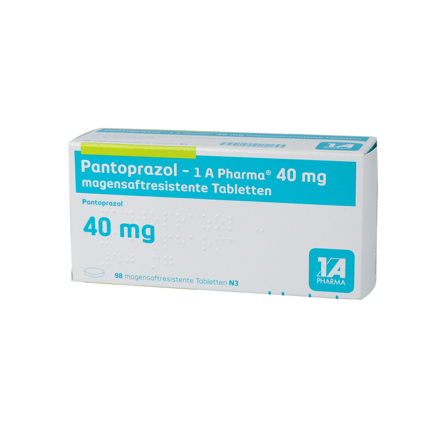 PANTOPRAZOL-1A Pharma 40 mg magensaftres.Tabletten