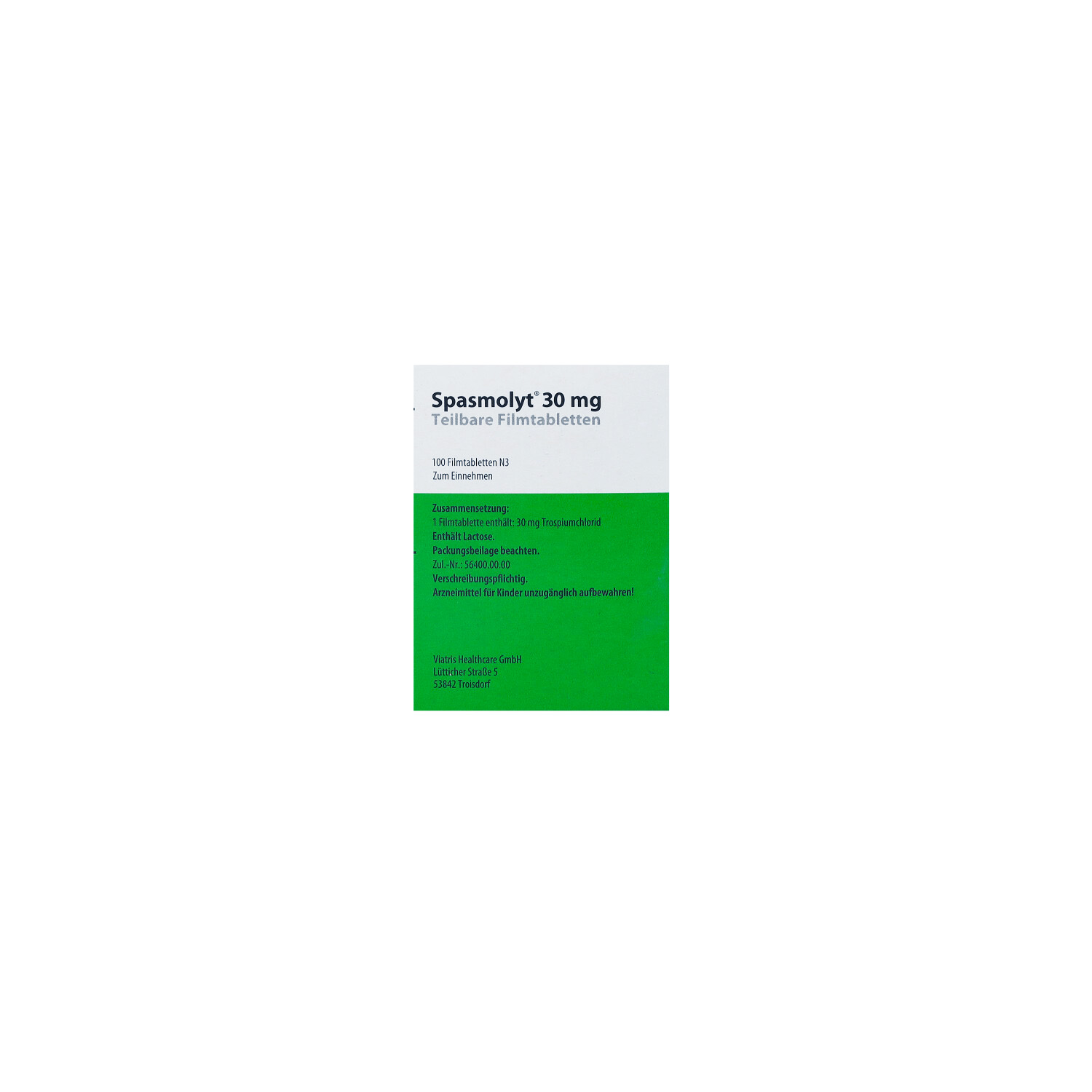 SPASMOLYT 30 mg teilbare Filmtabletten