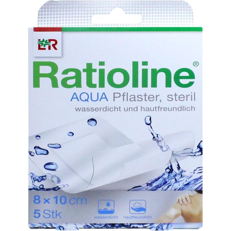 RATIOLINE aqua Duschpflaster Plus 8x10 cm steril
