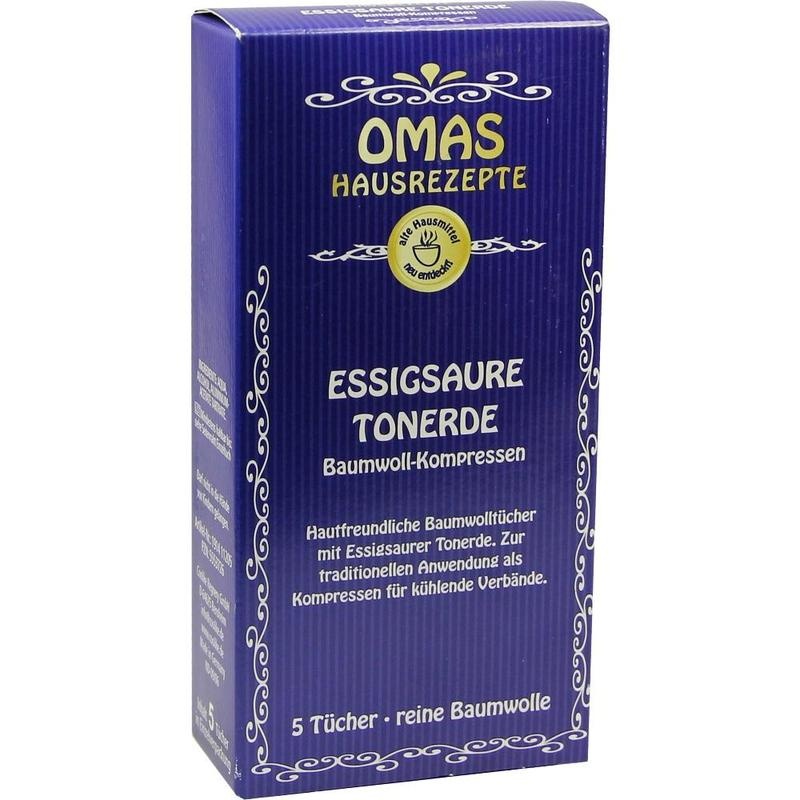 ESSIGSAURE TONERDE Baumwollkompressen