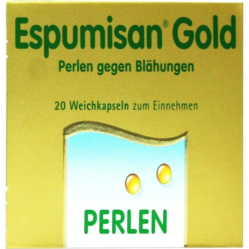 ESPUMISAN Gold Perlen gegen Blähungen