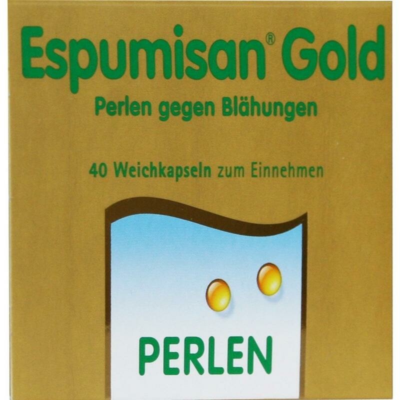 ESPUMISAN Gold Perlen gegen Blähungen