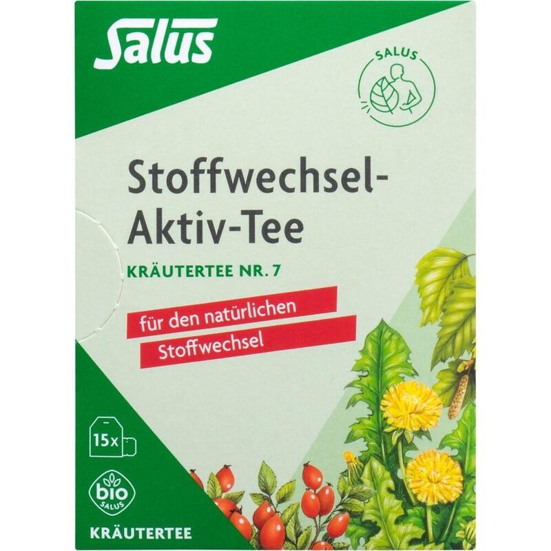 STOFFWECHSEL-AKTIV Tee Kräutertee Nr.7 Bio Salus