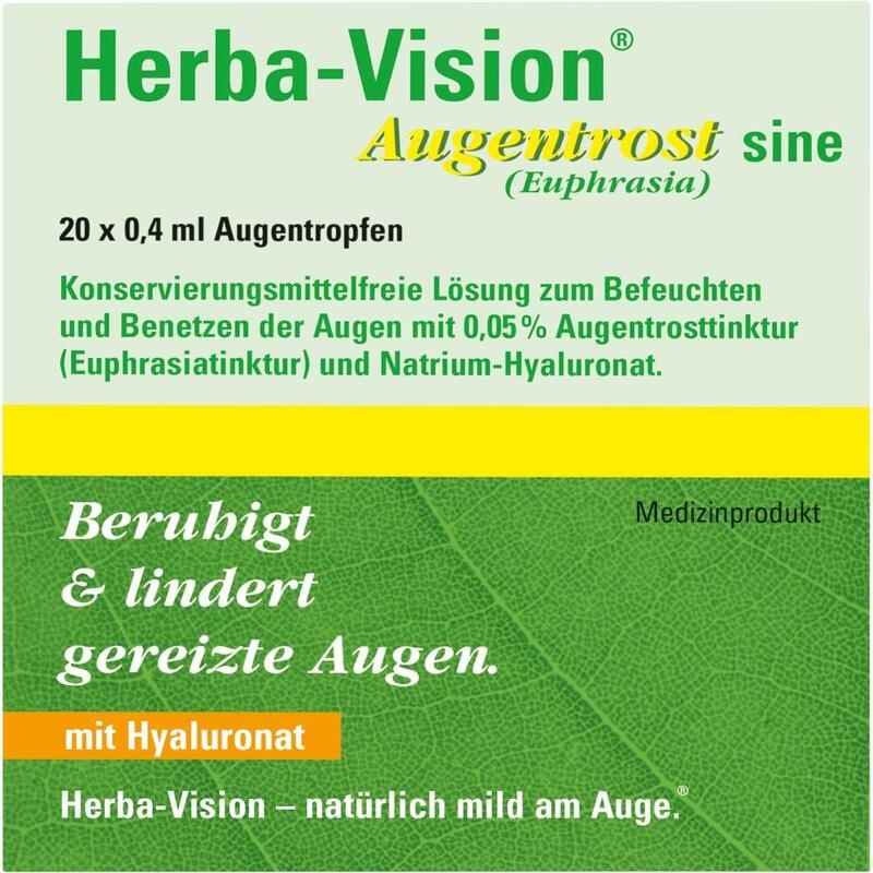 HERBA-VISION Augentrost sine Augentropfen