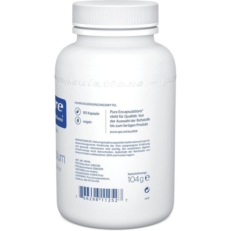 Pure Encapsulations Magnesiumglycinat – Chelat-Magnesium, magenfreundlich