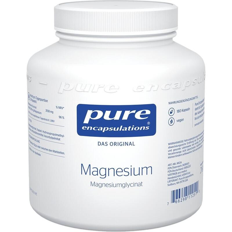Pure Encapsulations Magnesiumglycinat – Chelat-Magnesium, magenfreundlich