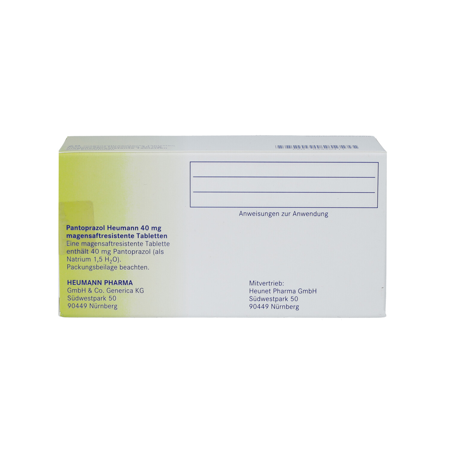 PANTOPRAZOL Heumann 40 mg magensaftres.Tabletten