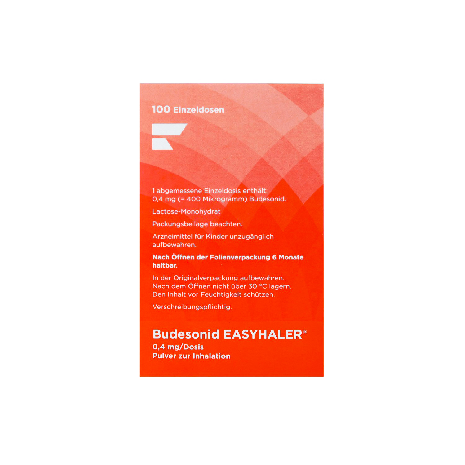 BUDESONID Easyhaler 0,4 mg/Dosis 100 ED P.z.Inh.