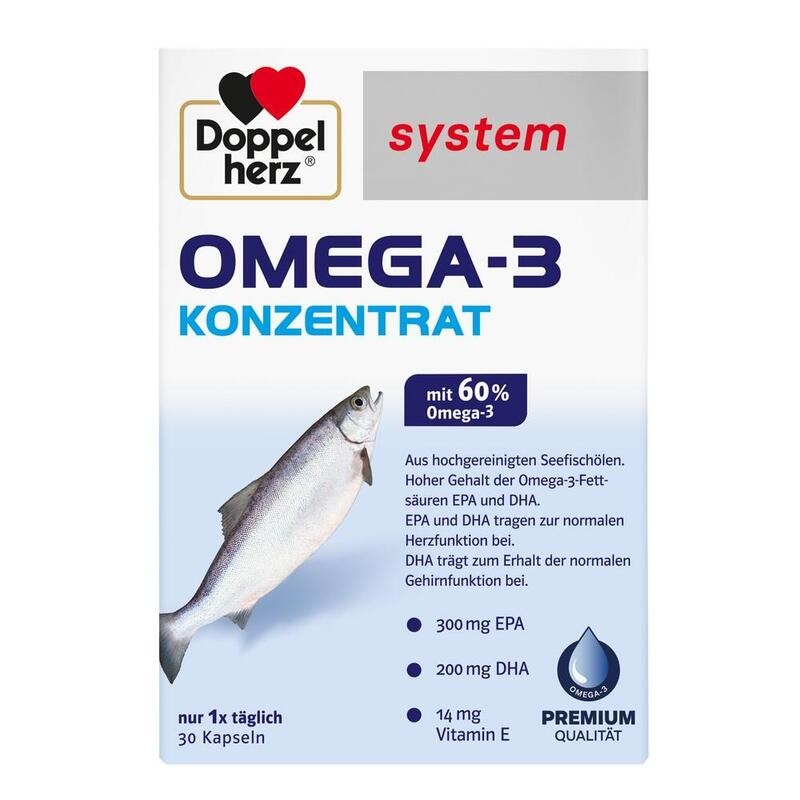 DOPPELHERZ Omega-3 Konzentrat system Kapseln