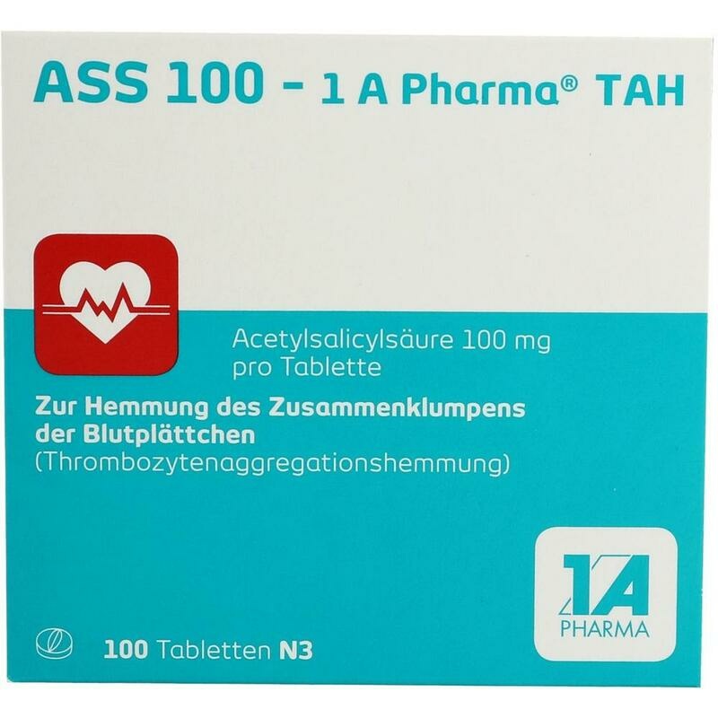 ASS 100-1A Pharma TAH Tabletten