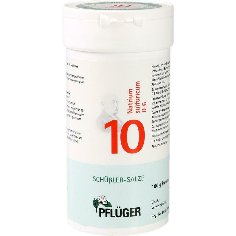 BIOCHEMIE Pflüger 10 Natrium sulfuricum D 6 Pulver