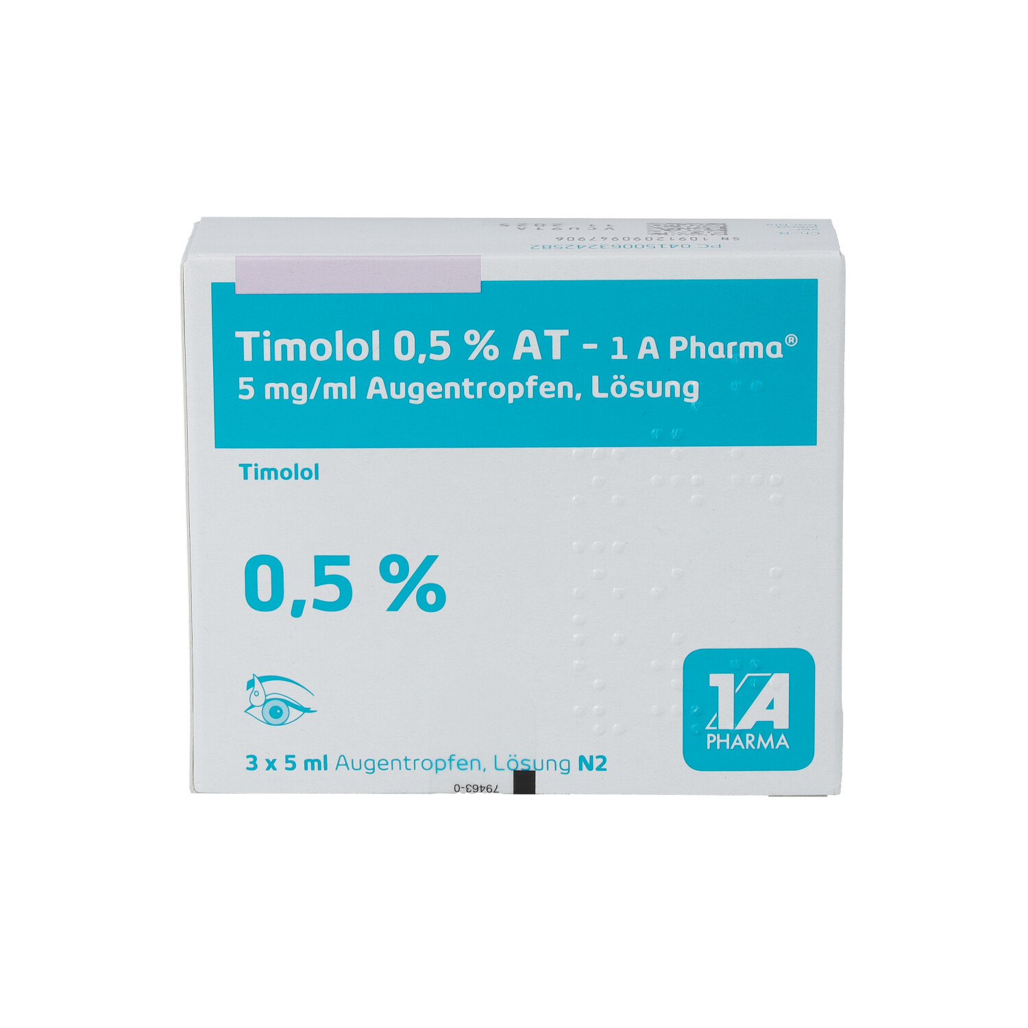 TIMOLOL 0,5% AT-1A Pharma Augentropfen