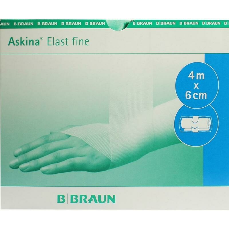 ASKINA Elast Fine Binde 6 cmx4 m cellophaniert