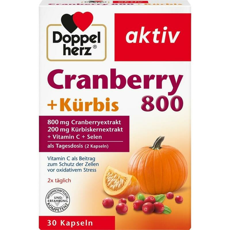 DOPPELHERZ Cranberry+Kürbis Kapseln