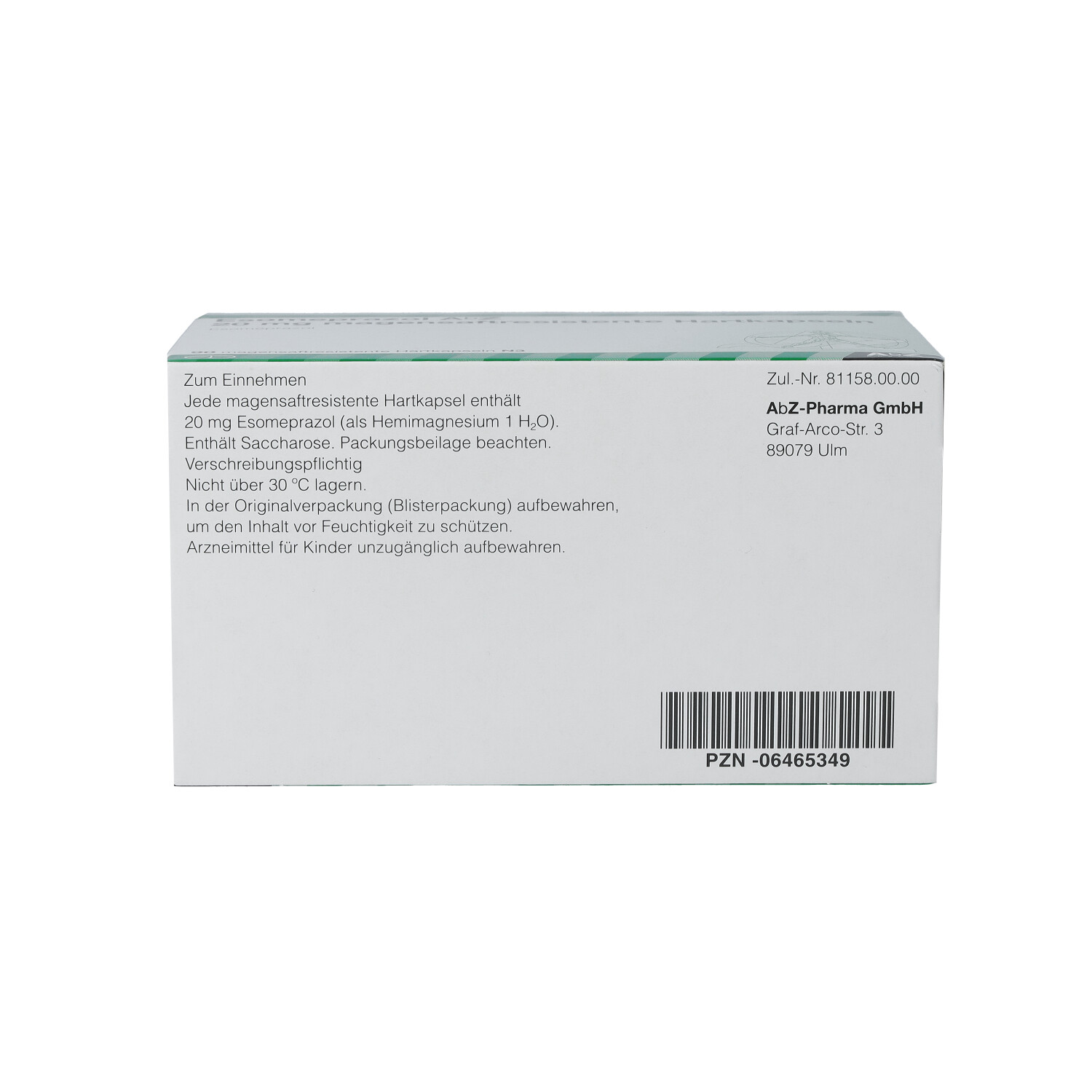 ESOMEPRAZOL AbZ 20 mg magensaftr.Hartkapseln