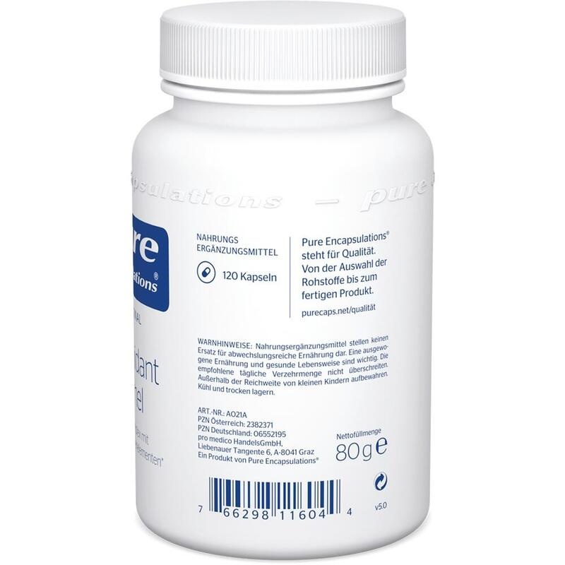 PURE ENCAPSULATIONS Antioxidant Formel Kapseln