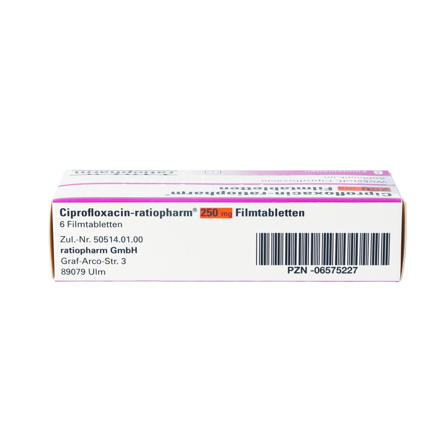 CIPROFLOXACIN-ratiopharm 250 mg Filmtabletten