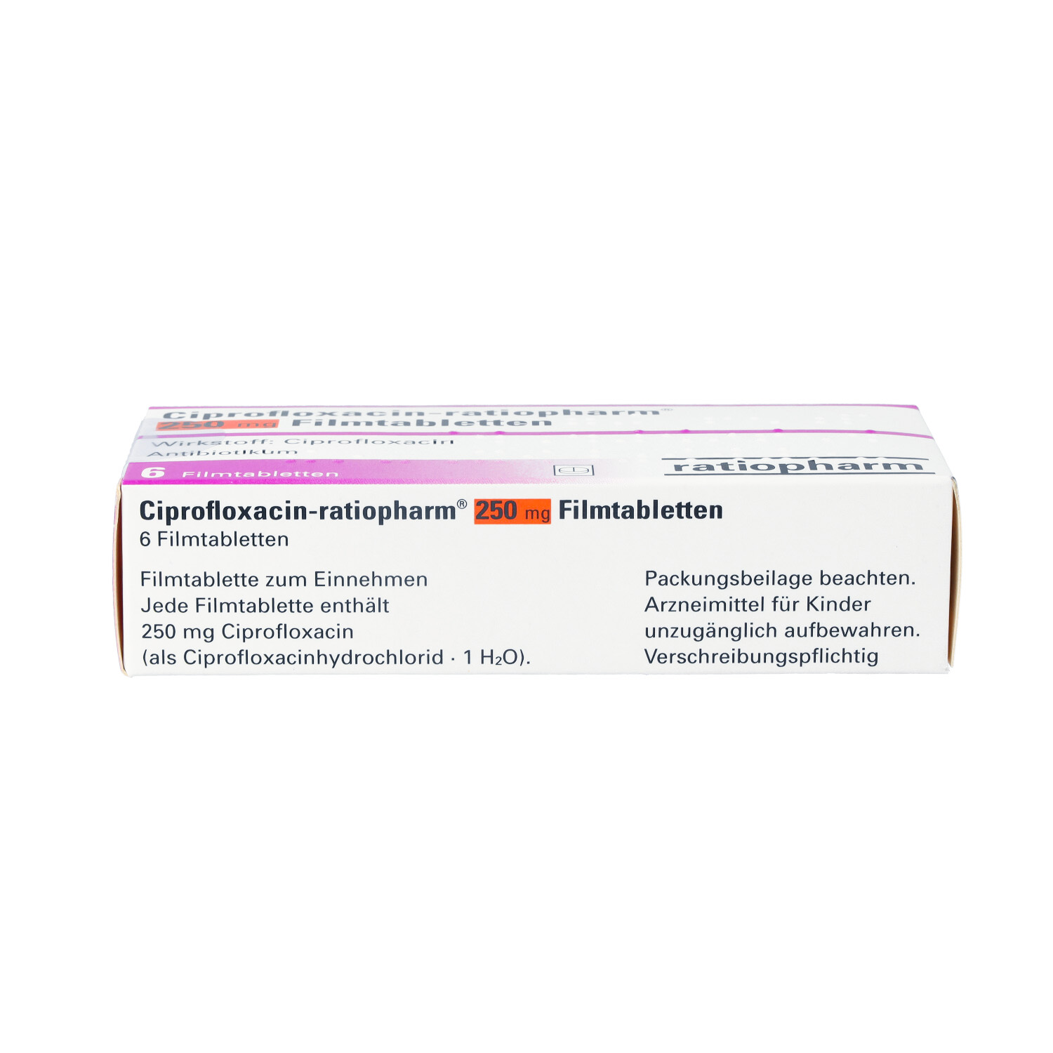 CIPROFLOXACIN-ratiopharm 250 mg Filmtabletten