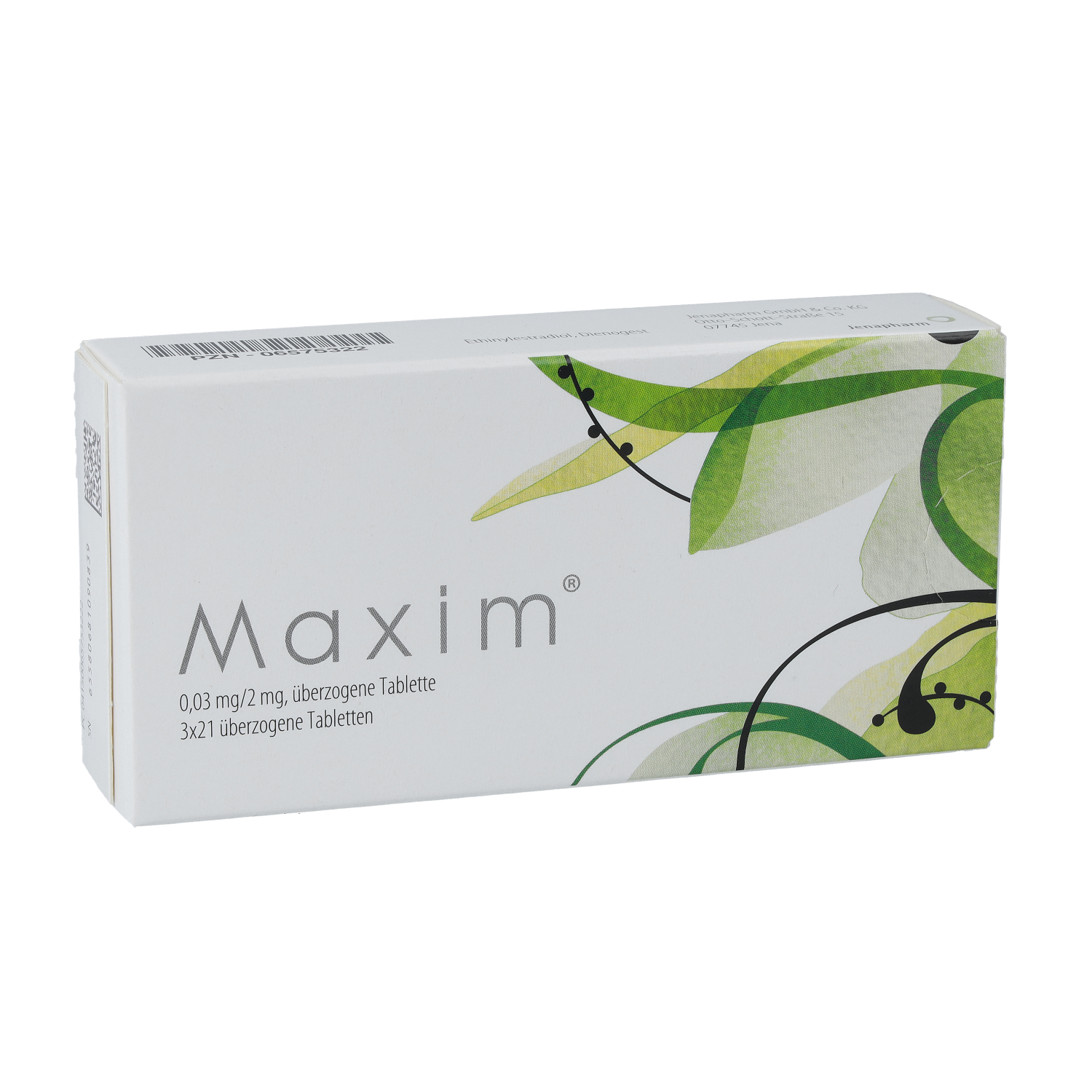 MAXIM 0,03 mg/2 mg überzogene Tabletten