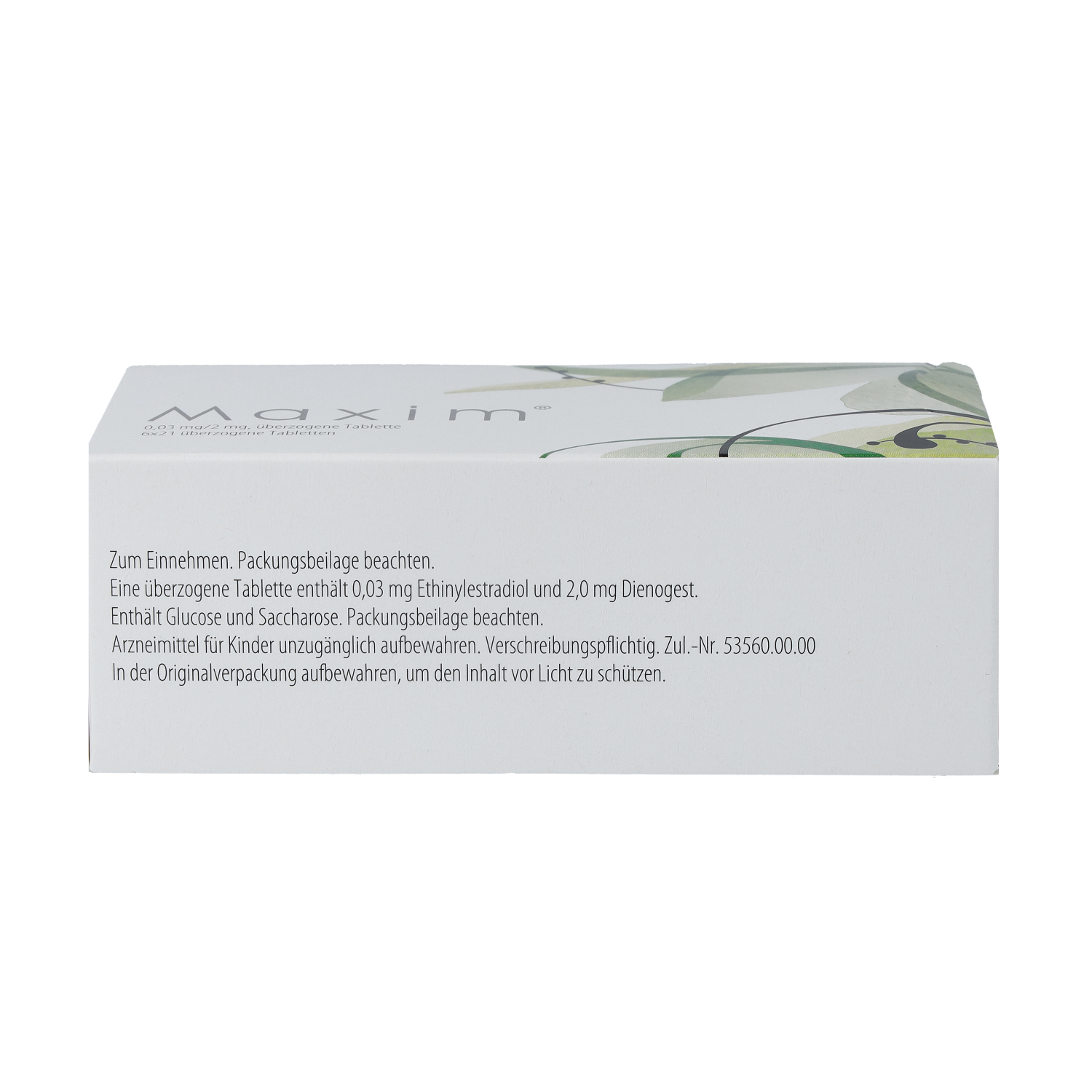 MAXIM 0,03 mg/2 mg überzogene Tabletten