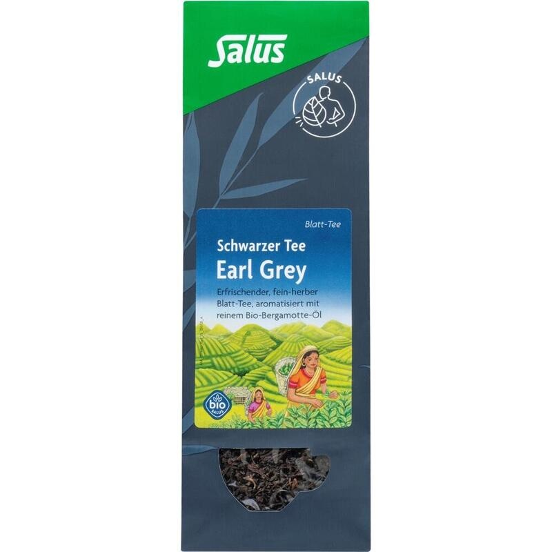 EARL Grey schwarzer Tee Blatt-Tee Bio Salus