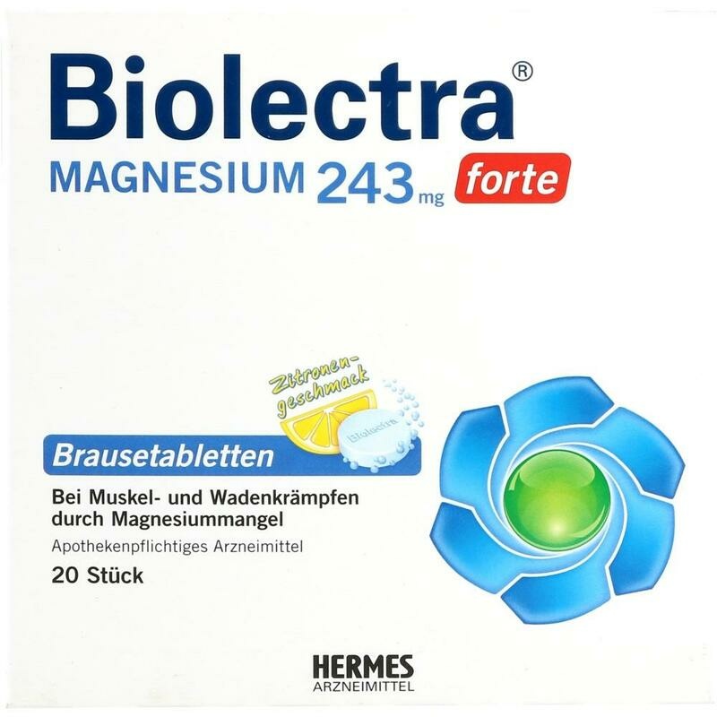 BIOLECTRA Magnesium 243 mg forte Zitrone Br.-Tabl.