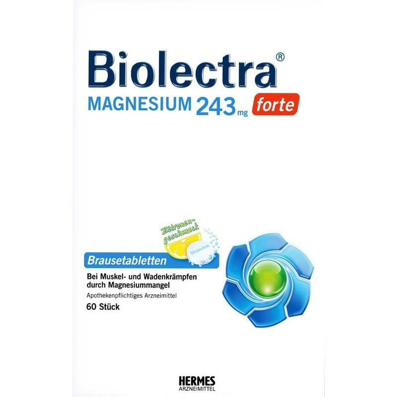 BIOLECTRA Magnesium 243 mg forte Zitrone Br.-Tabl.