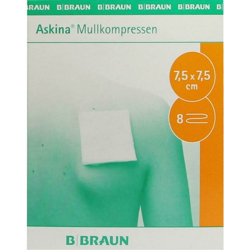 ASKINA Mullkompressen 7,5x7,5 cm steril