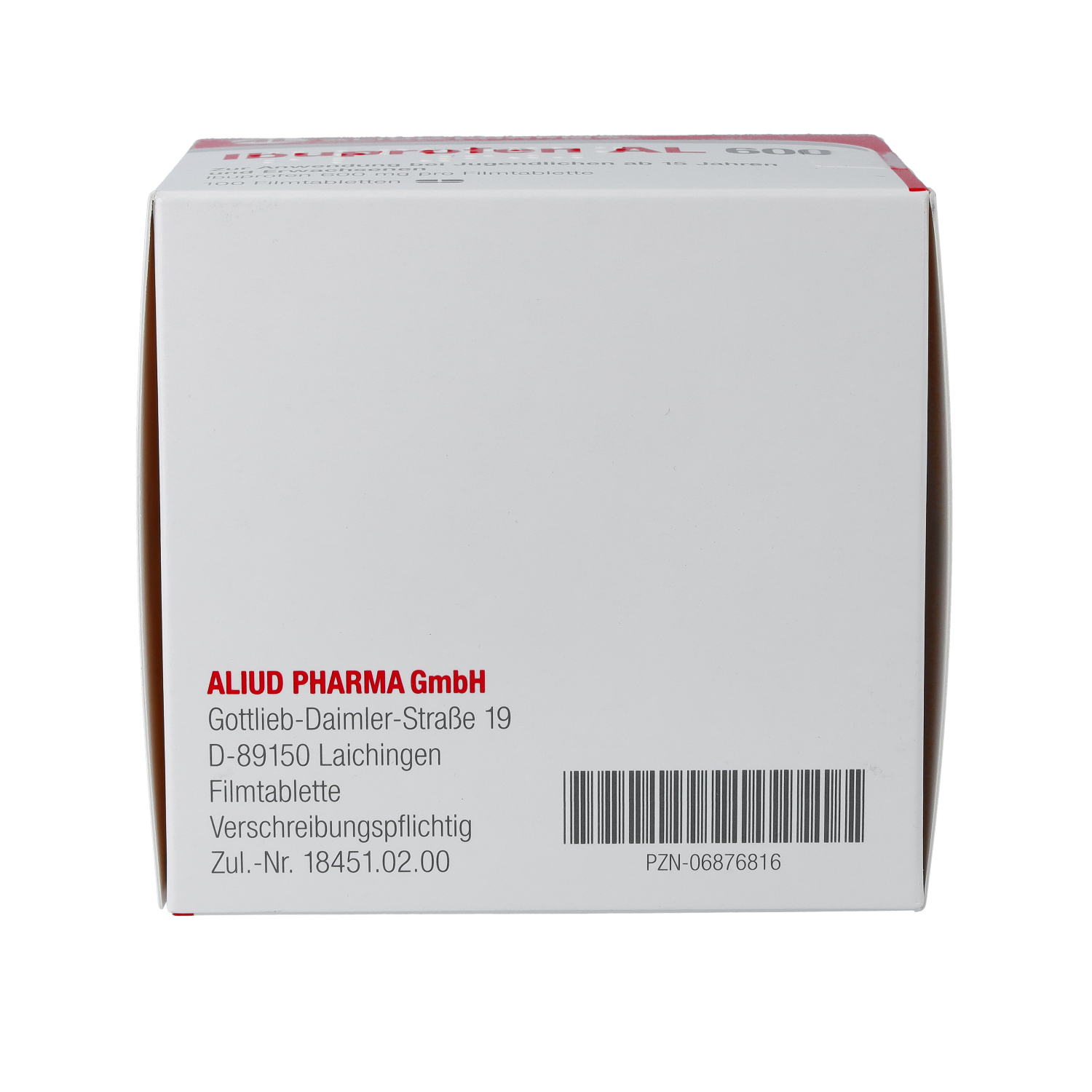 IBUPROFEN AL 600 Filmtabletten