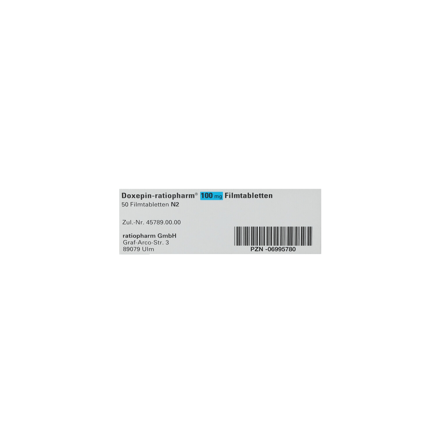 DOXEPIN-ratiopharm 100 mg Filmtabletten