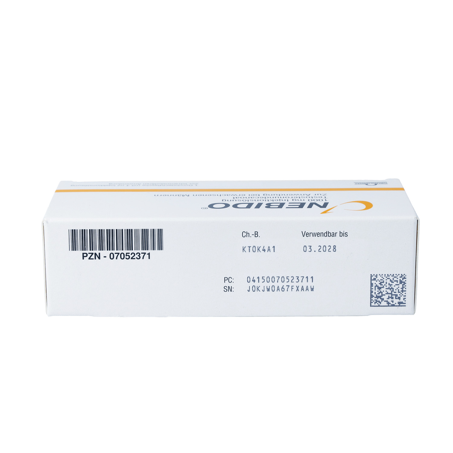 NEBIDO 1000 mg Injektionslösung Durchstechflasche