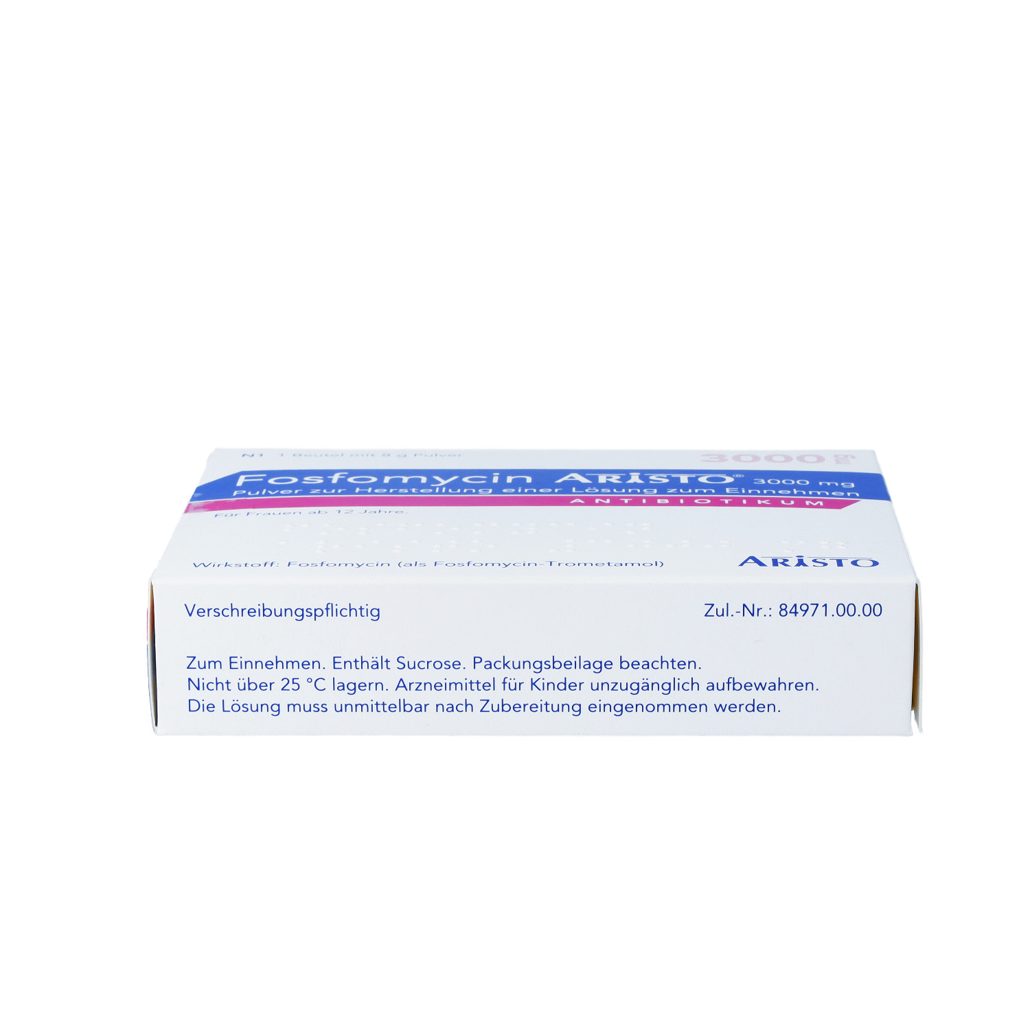 FOSFOMYCIN Aristo 3000 mg Plv.z.Her.e.Lsg.z.Einn.