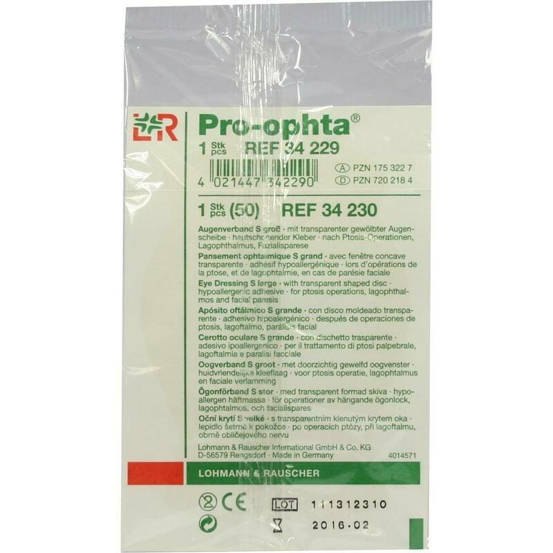 PRO-OPHTA Augenverband S groß