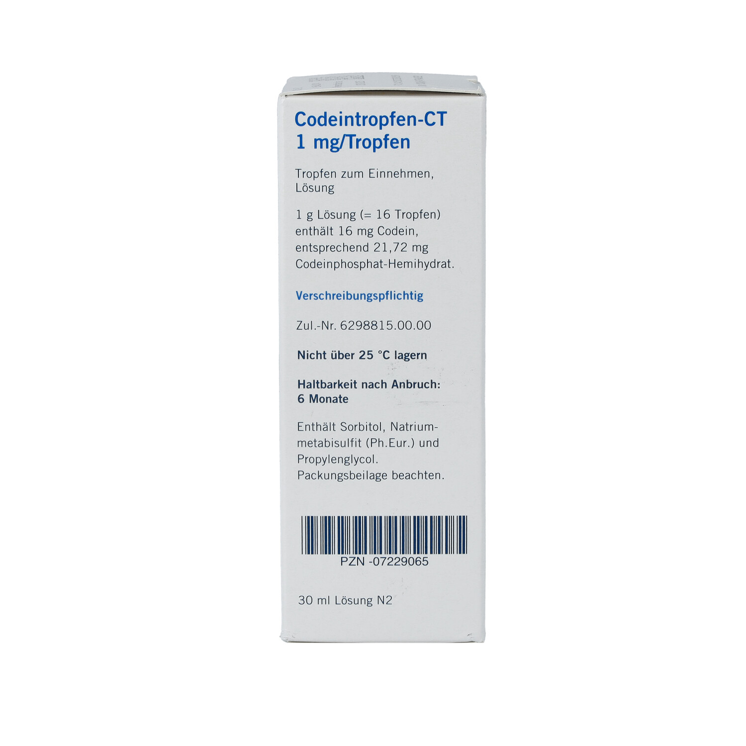 CODEINTROPFEN-CT 1 mg