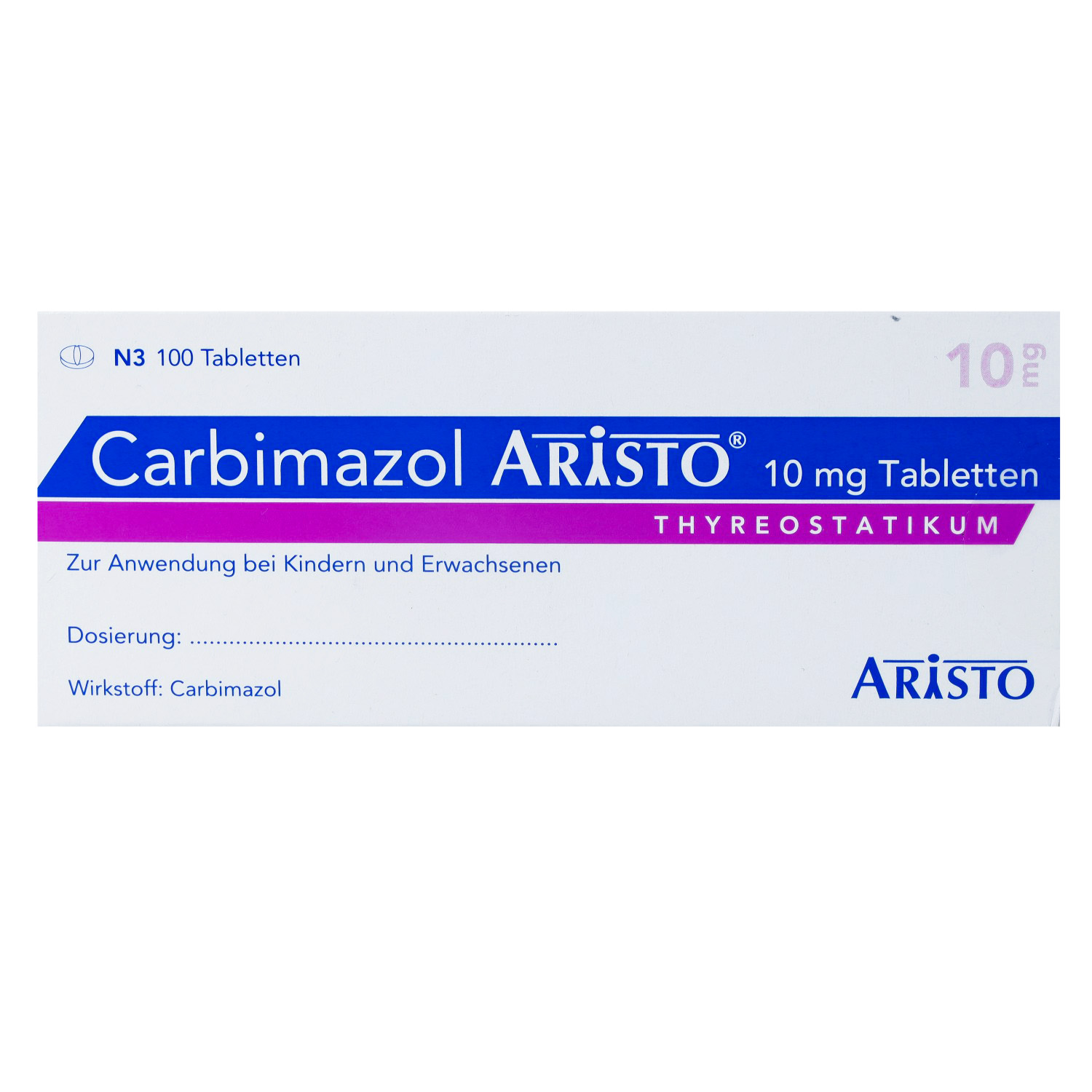 CARBIMAZOL Aristo 10 mg Tabletten