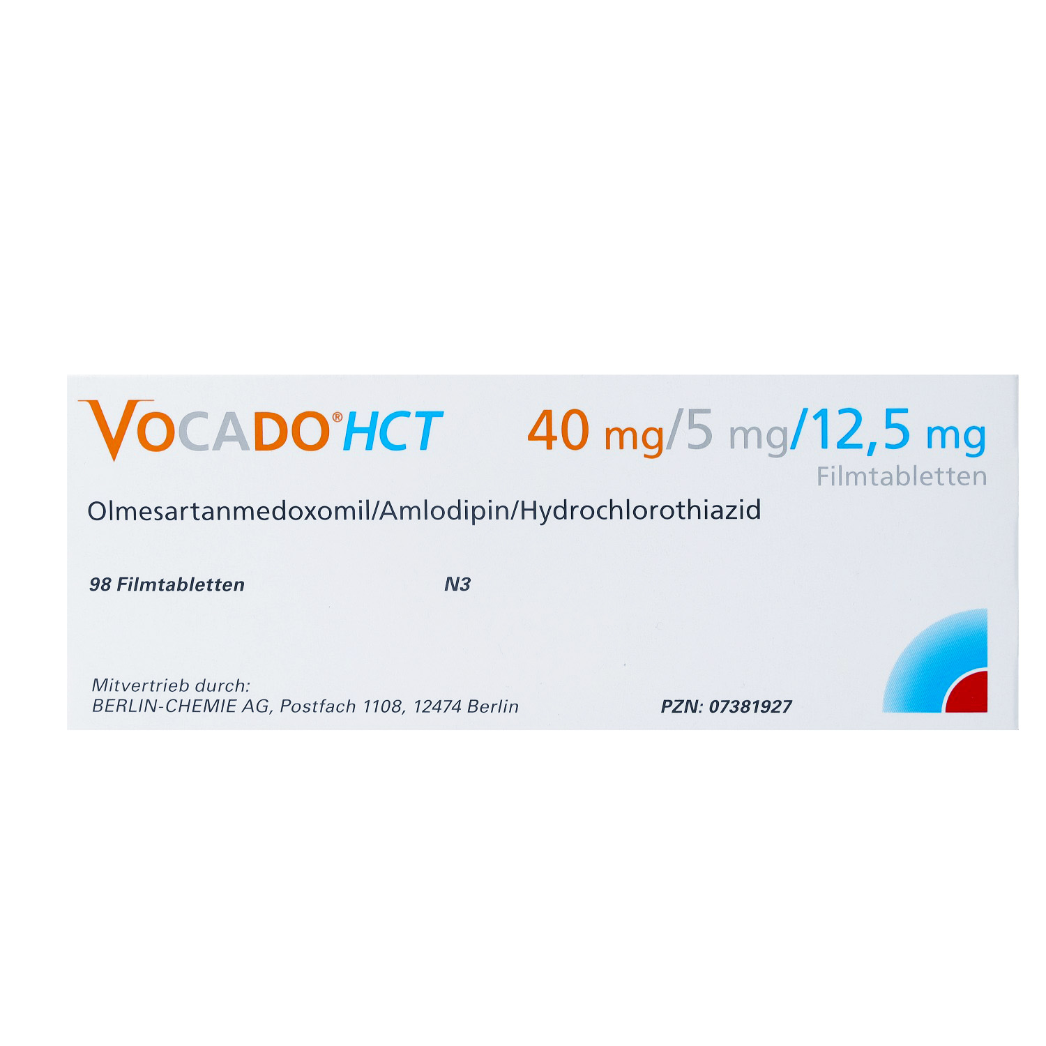 VOCADO HCT 40 mg/5 mg/12,5 mg Filmtabletten