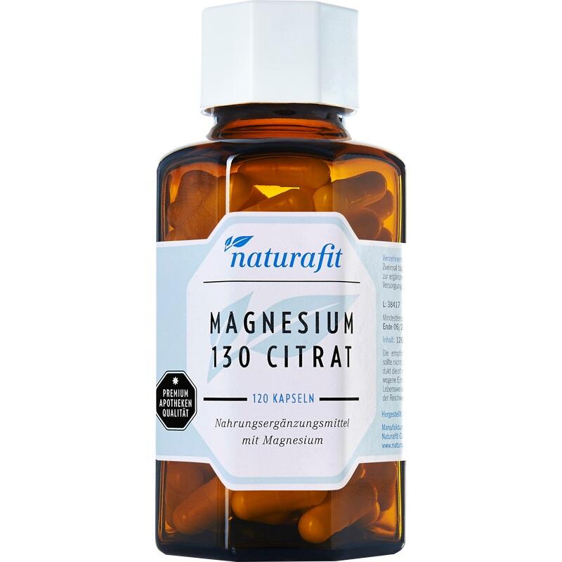 NATURAFIT Magnesium 130 Citr Kapseln