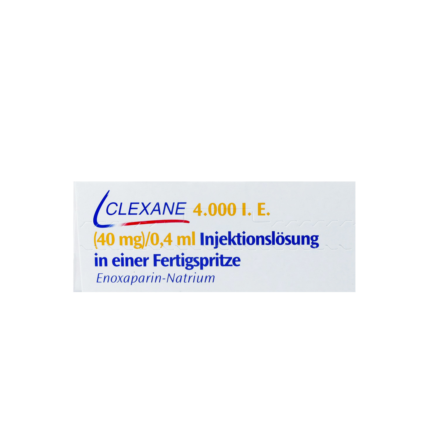 CLEXANE 4.000 I.E. 40mg/0,4ml ILO F.Sp.+Sich-Sys.
