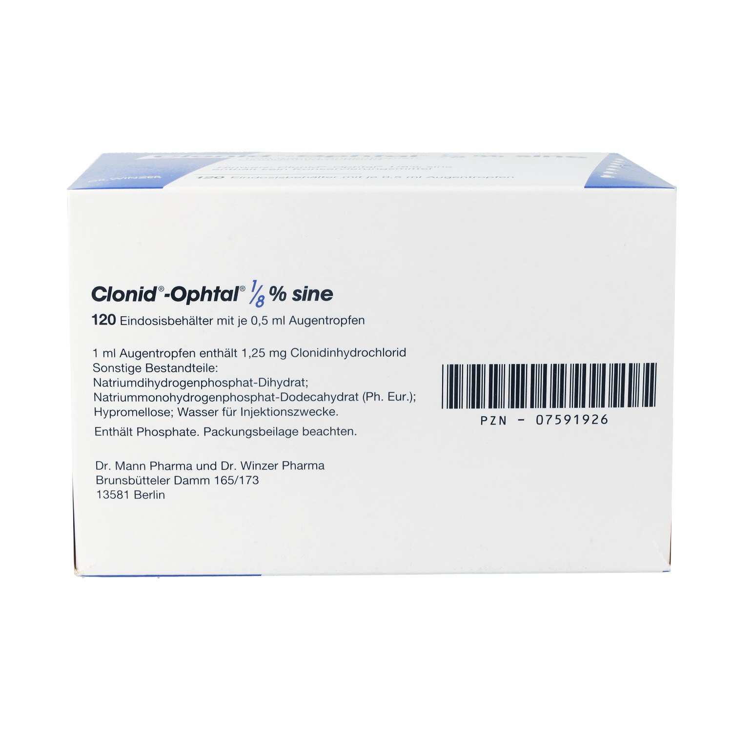 CLONID OPHTAL 1/8 sine Augentropfen