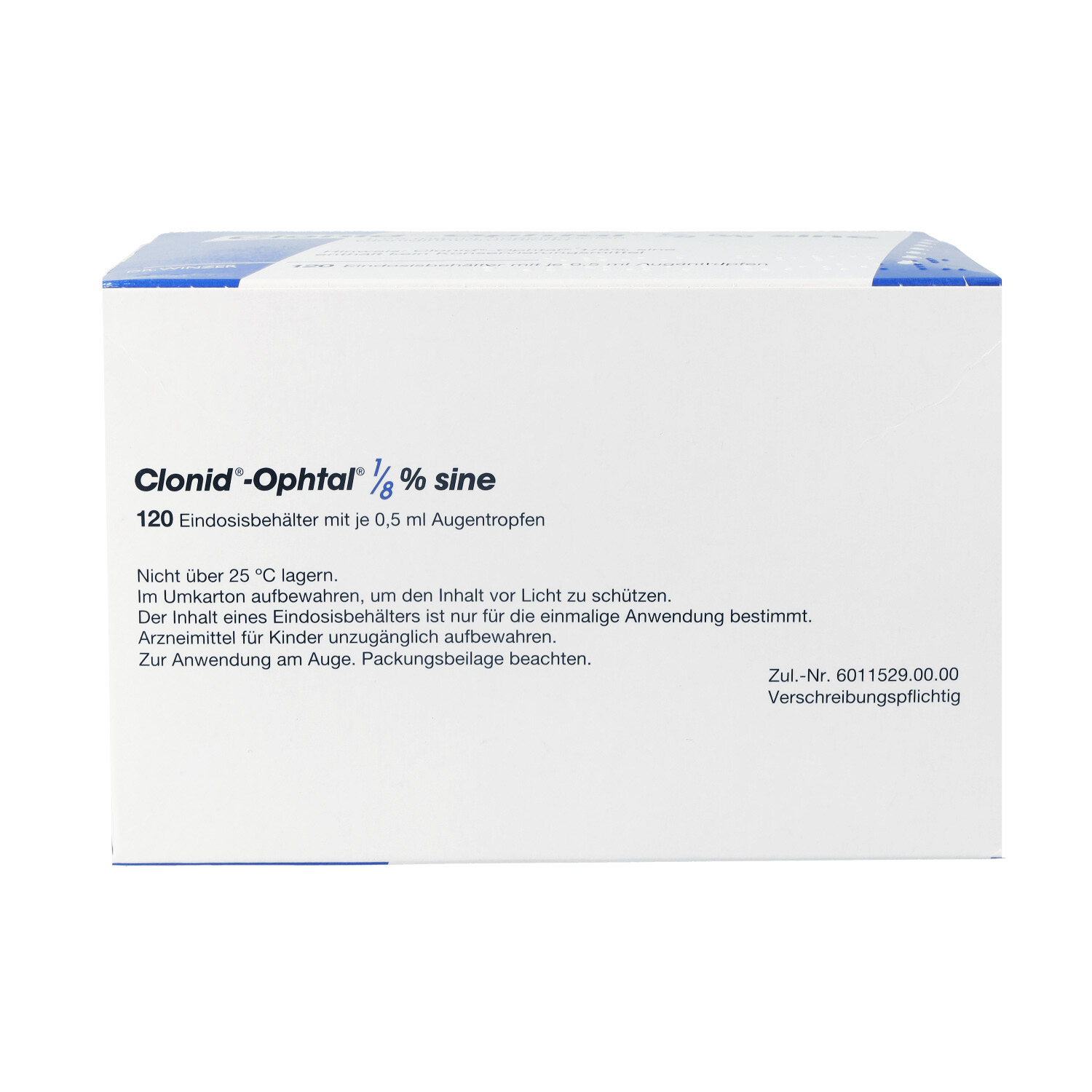 CLONID OPHTAL 1/8 sine Augentropfen