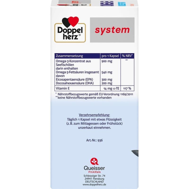 DOPPELHERZ Omega-3 Konzentrat system Kapseln