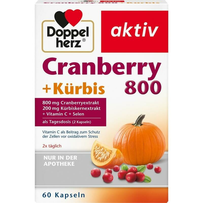 DOPPELHERZ Cranberry+Kürbis Kapseln