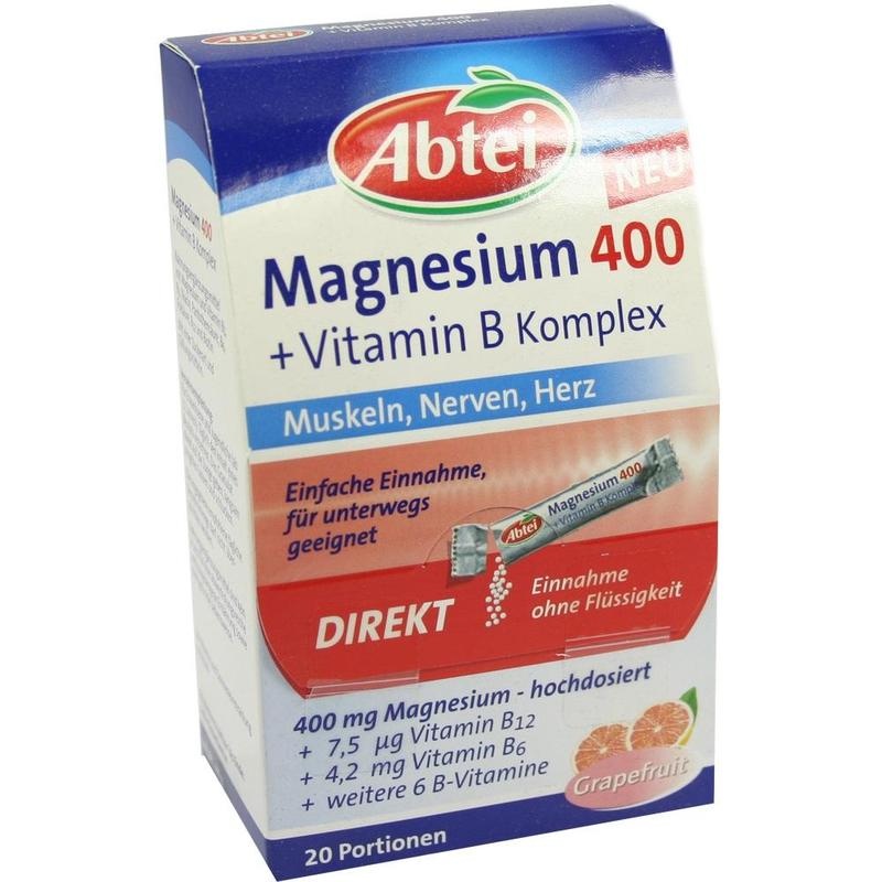 ABTEI Magnesium 400+Vitamin B Komplex Granulat