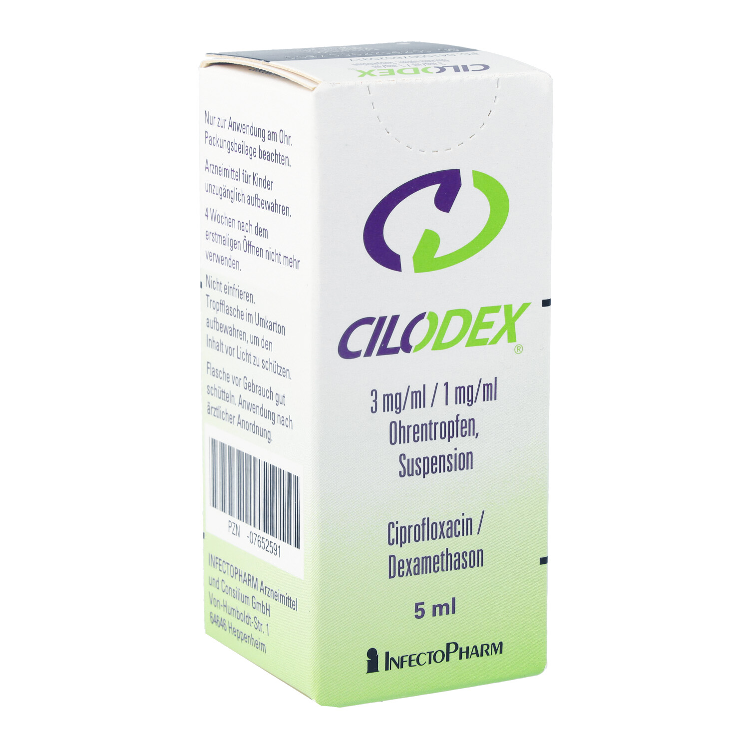 CILODEX 3 mg/ml 1 mg/ml Ohrentropfen Suspension