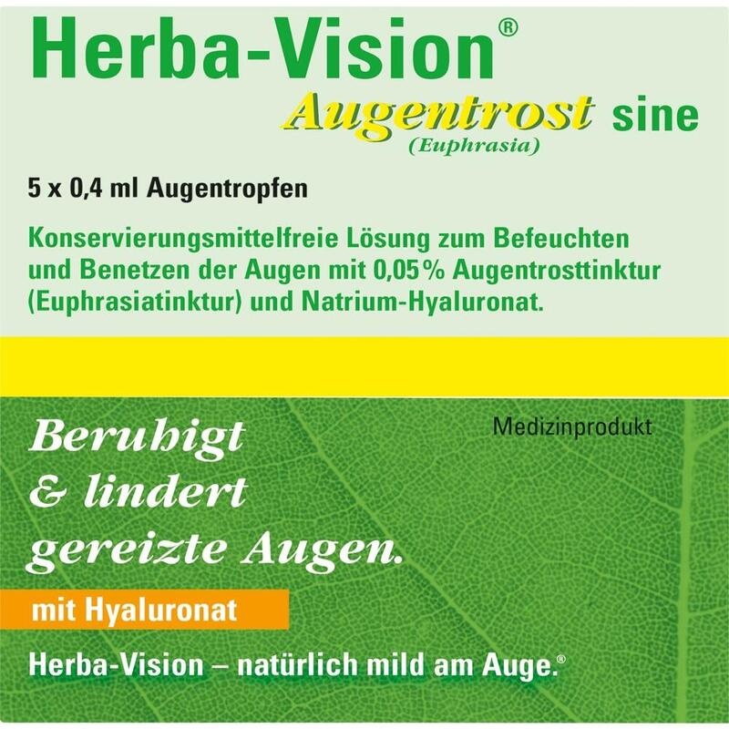 HERBA-VISION Augentrost sine Augentropfen