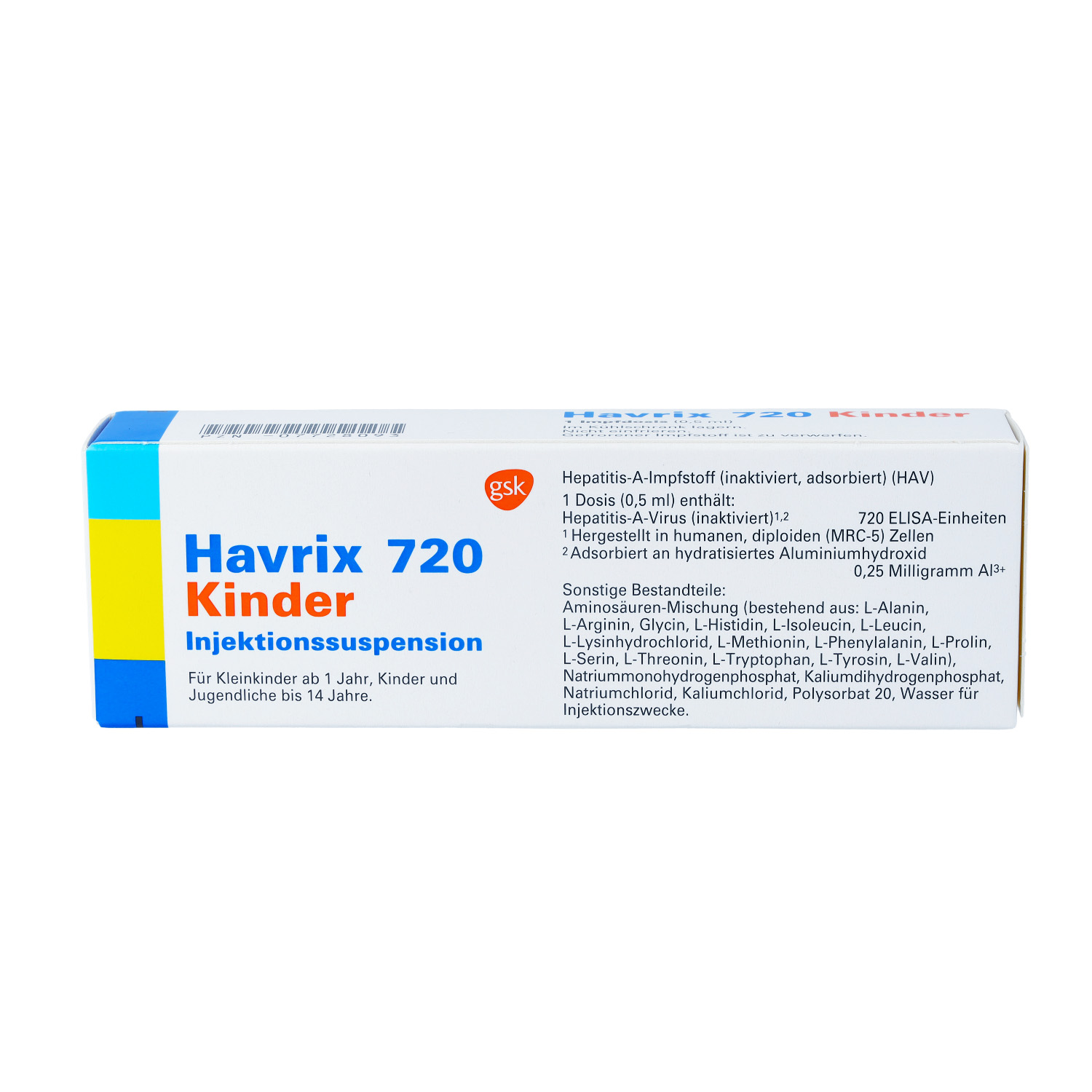 HAVRIX 720 Kinder Inj.-Susp.i.e.Fertigspritze