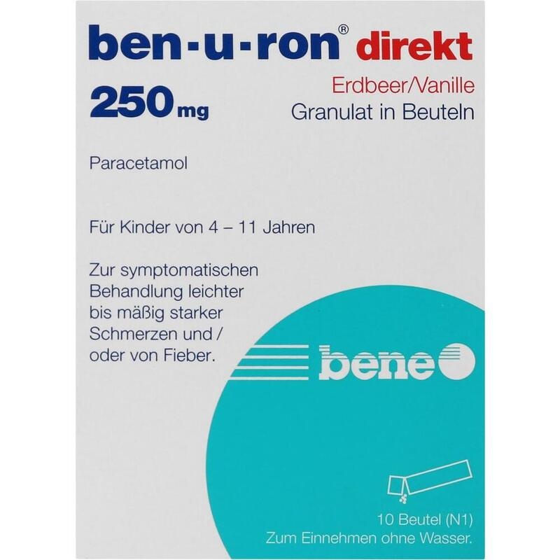 BEN-U-RON direkt 500 mg Granulat Erdbeer/Vanille