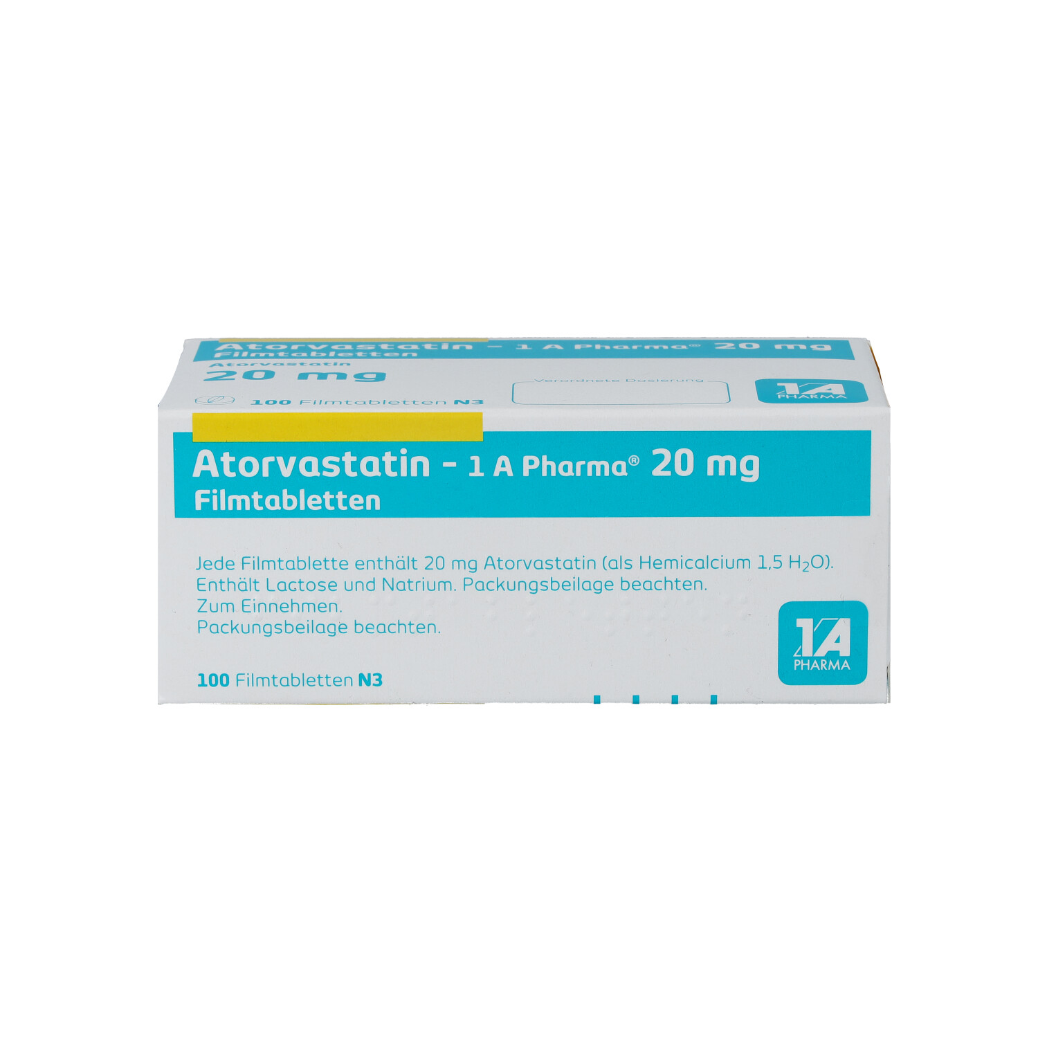 ATORVASTATIN-1A Pharma 20 mg Filmtabletten