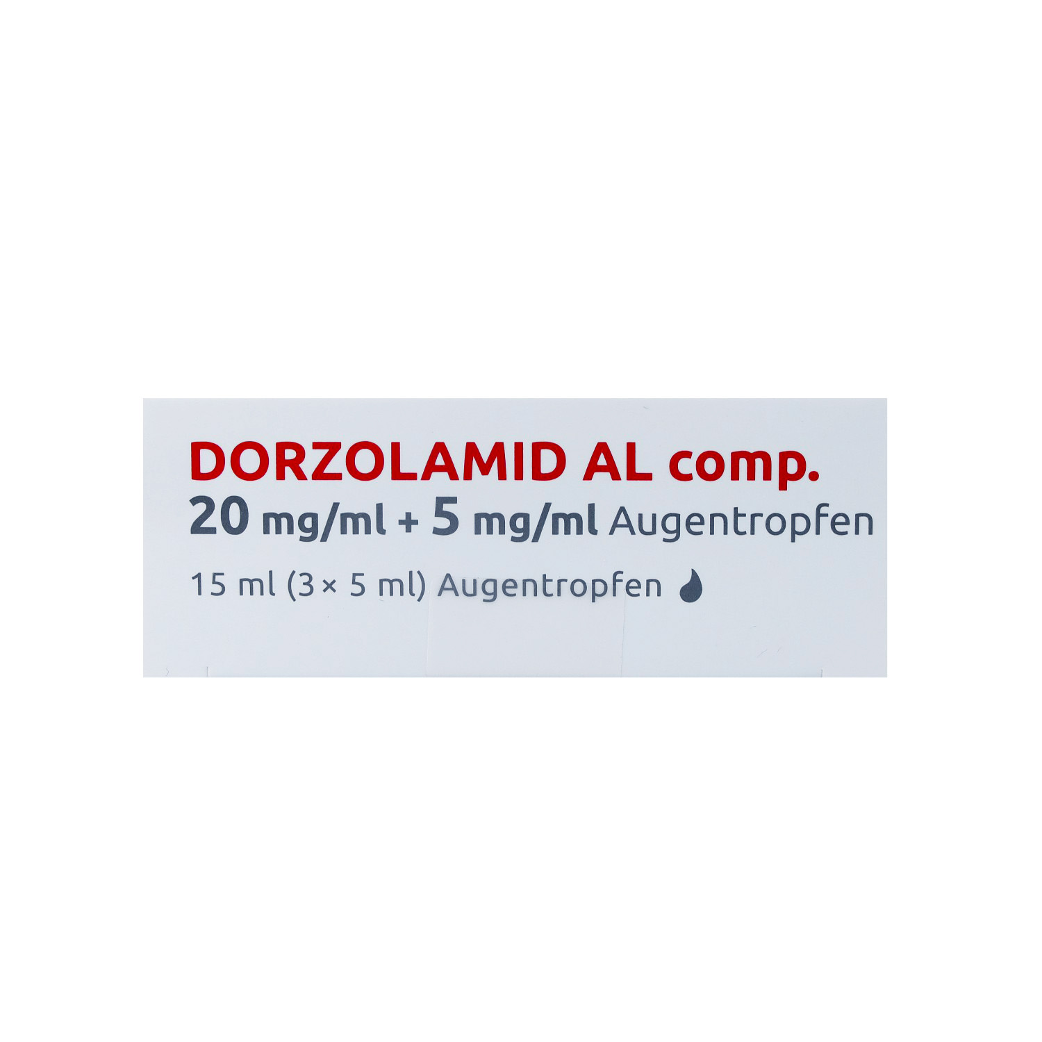 DORZOLAMID AL comp.20 mg/ml + 5 mg/ml Augentropfen